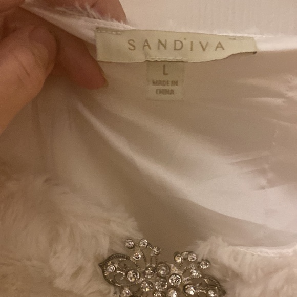 Glamorous faux fur cream color cropped jacket - Picture 4 of 6